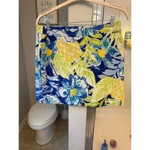 Rafaella Women's Floral Tropical Skort Built In Shorts Golf Tennis Resort Size L